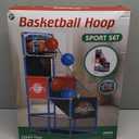 JOYIN Arcade Basketball Game Set with 4 Balls and Hoop for Kids 3 to 12 Years Old Indoor Outdoor Sport Play - Easy Set Up - Air Pump Included - Ideal for Competition