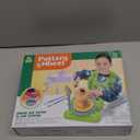 Pottery Wheel for Kids - Complete Pottery Painting Kit Arts and Crafts for Kids Ages 8-12 with 3 Pack Air Dry Clay Art Supplies Toys for Girls Boy Birthday Gift for 6 7 8 9 10 11 12+ (Green)