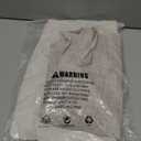 Gxi Beige Linen Curtain Swag for Living Room Button Kitchen Curtain Farmhouse Valance Privacy Rod Pocket Boho Window Tiers for Small Windows Bathroom Bedroom 1 Panel, W79 x L35 inch