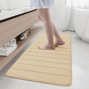 Buganda Memory Foam Bath Mat 55 x 24, Ultra Soft Absorbent Bathroom Rugs