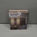 Cordless Table Lamp, Battery Operated Lamp Touch Dimmable,Rechargeable Lamp for NightStand, Battery Powered Wireless Table Lamp for Decor, Living Room, Dorm-2Pack (12 Inch, Beige)