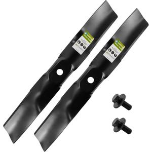 M170642 Lawn Mower Blades for John Deere 42-Inch Deck UC22008 M170639- Includes 2 Bolts and 2 Washers - Fits X330 X350 X354 X370 X380 Z335E Z335M Z345M Z345R,2-Pack