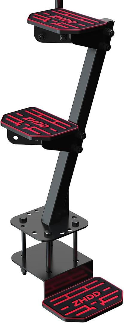 Boat Trailer Steps with Angled Safety Handle & EVA Anti-Slip Mat,500 Lbs Capacity,Universal Fit for Bass,Pontoon,Deep V Boats (3 Steps)