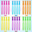 Bubble Wand, 24 Pcs Bubble Wands Bulk in 6 Colors, Bubble Party Favors for Kids, Summer Toys, Indoor Outdoor Activity, Themed Birthday, Wedding, for Girls & Boys