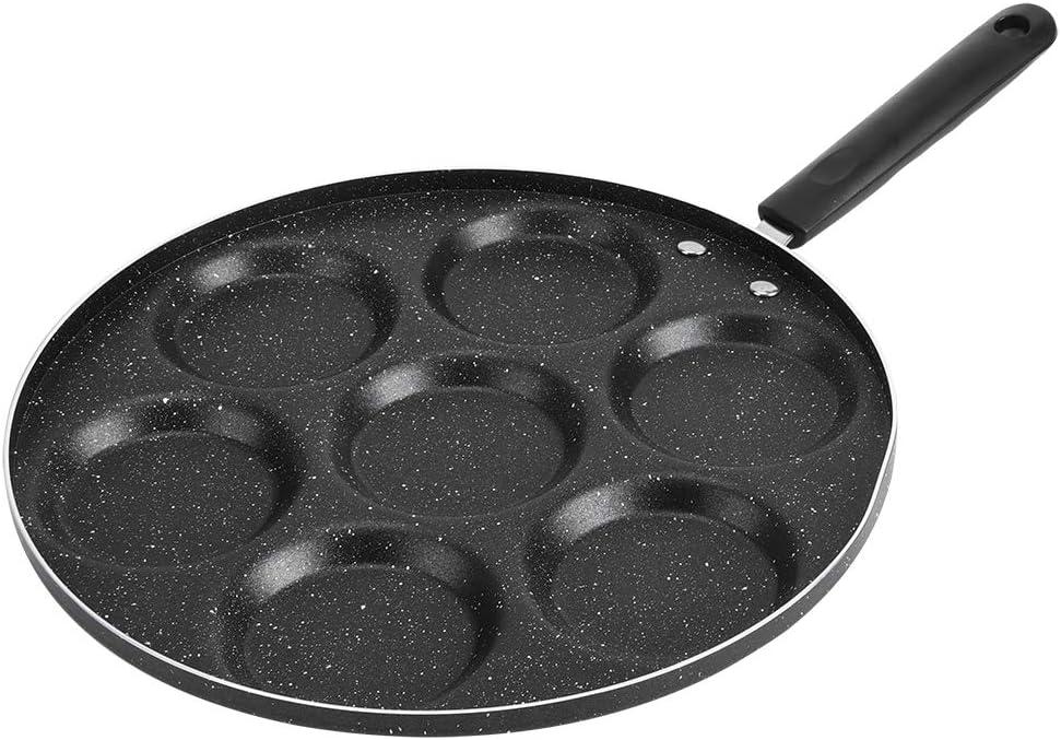 TOPINCN Frying Pan,non stick frying pans,frying pans nonstick,pan,Skillets and Frying Pans,7 Egg Frying Pan,Pancake Griddle Crepe Pan 18.5 x 11.8 x 1 Inch