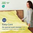 Full Size Flat Sheet - Hotel Quality Top Flat Bed Sheet Only - Ultra-Soft, Comfy Breathable & Cooling - Fade & Wrinkle Free - Easy-Care, Stain & Shrink Resistant Bedding - Easy-Fit & Oeko-Tex - Yellow
