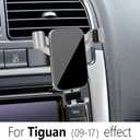 LUNQIN Car Phone Holder for Volkswagen Tiguan 2009 2010 2011 2012 2013 2014 2015 2016 2017 VW SUV Auto Interior Accessories Best Cell Phones Mount Cellphone Mobile Cradle Charging Navigation Bracket