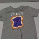 Peanut Butter and Jelly Best Friend Matching T-Shirt (4T, Slate Grey)