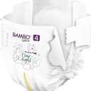 Bambo Nature Overnight Baby Diapers (Size 3 to 6), Size 4, 24 Count