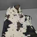 AOGU 60 Inch Cow Faux Fur Christmas Tree Skirt Holiday Decor for Xmas Tree, Festive Party, Home Decorations