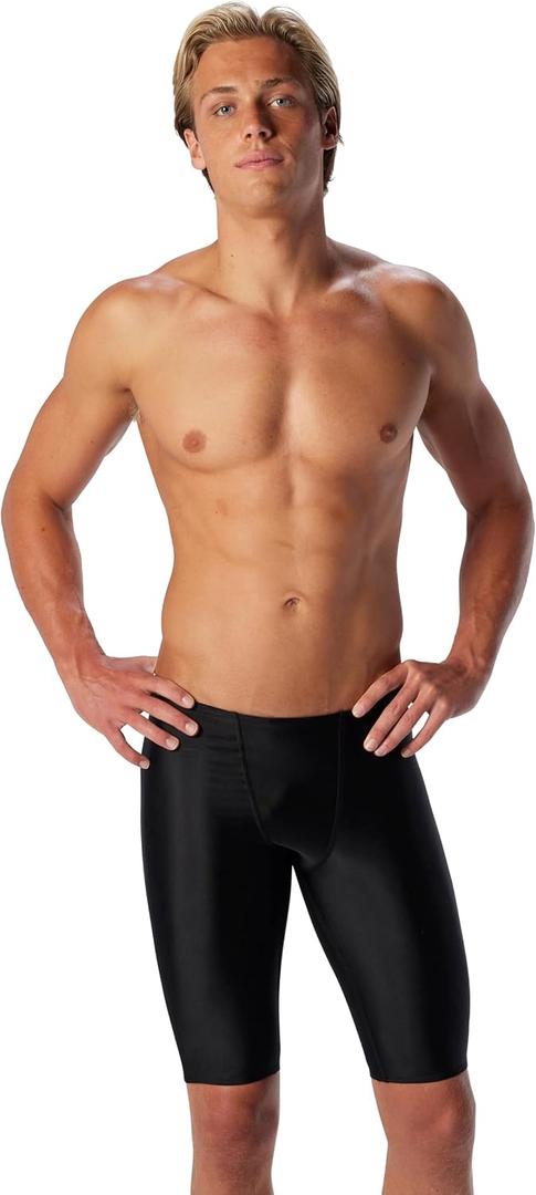 Speedo Men's Swimsuit Jammer Prolt Solid (Black, M)