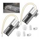 Dreyoo 2 Pack Gas Oven Igniter Compatible with DG94-00520A Gas Range Oven, Flat Ovens Igniter Connector Plug and Ceramic Nuts Compatible with GE/Hotpoint/WB13K21/501a