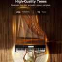 Donner OURA S100 Digital Piano with 88 Key Graded Hammer Weighted Keyboard for Beginner, Full Size Electric Piano Keyboard with Bluetooth, 3 Original Demos, LOCAL OFF, 210 W, Piano Three Pedal, Black