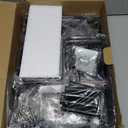 Consumest Corner Shower Caddy Standing - 3-Tier Stainless Steel Shower Organizer with Soap Holder and 4 Hooks, Large Capacity Corner Shelf Stand for Bathroom, Rest Room, Black