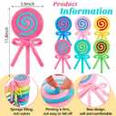 JellyArch 6 Pcs Candy Party Decorations 11. 8 Inch Lollipop Plush Pillow Colorful Costume Accessories Candy Party Favors Birthday Gift for Women Sofa Bedroom Living Room