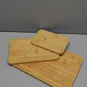 Bamboo Cutting Board-3 Piece Set, Kitchen Bamboo Cutting Board With Juice Slot And Built-In Handle, Used for Cooking, Meat, Vegetables and Cooked Food