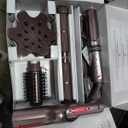 Shark FlexFusion Hair Straightener & Powerful Dryer with Diffuser, Fusion Hair Brush, Ceramic Air Styler with Auto-Wrap Curlers, Ceramic Plates, Cosmic Blush HD642S