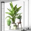 2 Pack Grow Lights for Indoor Plants, 6000K 243 LEDs Light for Seed Starting with Full Spectrum, 45in Height Standing Plant Light, 3 Switch Modes for Wide Area Coverage in Indoor Plants