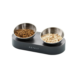 PETKIT Raised Dog Cat Food Bowl 304 Stainless Steel, Elevated Pet Food and Water Bowl Dishes, Elevated Cat Bowls, Non-Slip Tilted Cat Bowl No Spill