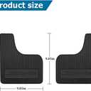 HZEL Car Mud Flaps, 4PCS Soft Flexible Bendable Rubber Vehicle Mudguard Splash Guard with Hardware Tool, Auto Exterior Protection Accessories for Front & Rear, Universal for Most Sedans (Black)