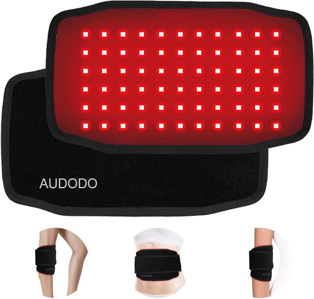Infrared Red Light Therapy Wrap, Red Light Therapy for Body, Redlight Therapy Pad for Back Shoulder Knee Hands, 660nm 850nm Home Heating Light Belt, Gift for Women Men
