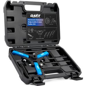 Orion Motor Tech Harmonic Balancer Puller Kit, Adjustable 3-Jaw Puller Set for Removing Harmonic Dampers & Balancers, 3-Jaw Pulley Puller Set Compatible with Chevy GM Chrysler Cadillac Ford More, Blue