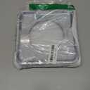 Upgrade SGP-400 Heavy Duty Square Gas Range Drip Pans 7.75" Silver Chrome Square Gas Range Drip Pans Replacement for WP786333, AP6011553, PS11744751-4 Pack, Silver