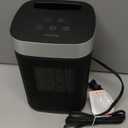 Small Portable Space Heater for Indoor Use  VOCRS 1500W PTC Electric Heater with Thermostat, Remote Control, 12H Timer, Eco and Fan Mode, Rapid and Safe Heating for Bedroom, Office