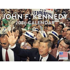 John F Kennedy Calendar 2026 JFK Monthly Wall Calender 12 Month | American Made In The USA