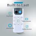 ZWP GYKQ-71E Window Air Conditioner Remote Control for Black+Decker/Della/Amana/TCL/Della/Crosley/Acekool/Emerson/ROVSUN/GarveeHome/Magshion/Acekool/Adoolla/ACONEE/GAOMON/Comfort Zone/Honeywell/Mollie