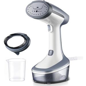 YIKA Steamer for Clothes, 30s Heat Up, 300ml Water Tank, Portable Garment & Clothing Wrinkle Remover, Travel Steam Iron with 25 Minutes Continuous Steam for All Kinds of Fabrics (Grey)