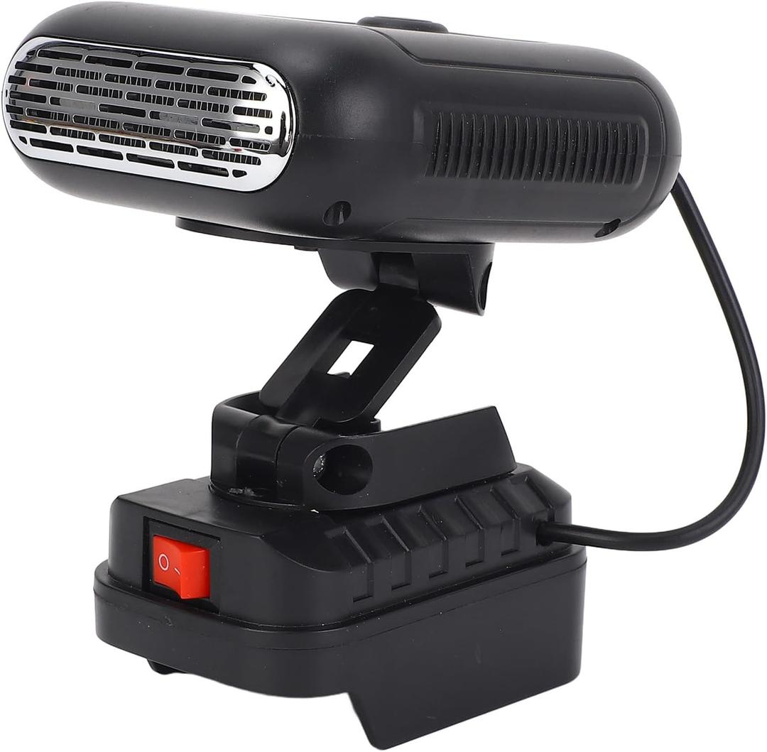 Portable Space Heater for BL1800 Series, Battery Powered with 90 Degree Flip, 2 Temperature Control & 2 USB Ports, for Small Spaces