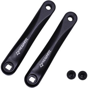 PROWHEEL Ebike Crank Arm Hole,140MM/152MM/160MM/165MM/170MM/175MM Black Bike Crank Arm for Electric Bike,Mid Mounted Motor,Torque(1 Pair) Size: One Pair Crankarm 140mm