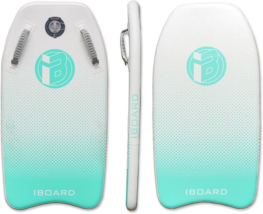 Portable Inflatable Bodyboard 42 Inch SUP Technology, Solid & Stable Platform, High Buoyancy, Lightweight Floating Board for Adults & Teens, 42 inches x 21 inches x 2"