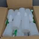 Zubebe 24 Pack 32 oz Plastic Spray Bottle Bulk Empty Leakproof Heavy Duty Spray Bottles for Cleaning Supplies Mist Bottles with Label and Adjustable Nozzle for Plant(Green,Clear Scale)