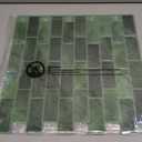 Art3d 10-Sheet Kitchen Backsplash Tiles Peel and Stick, Self Adhesive Wall Tile Sticker for Kitchen Island Bathroom Laundry Room RV Renter 12" x 12" - Jade Green