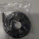 Shower Bottom Waterproof Door Rubber Sweep Trim Black Seal for Home Bathroom, 108 x 13/16 x 5/32 Inch Tee Insert Shape