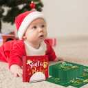 Santa Baby Shower Decorations Napkins, 40Pcs Red and Green Christmas Shower Paper Napkins for Xmas Winter Holiday Baby Shower Party Supplies