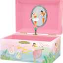 Giggle & Honey Musical Ballerina Jewelry Box for Girls - Kids Music Box with Spinning Ballerina, Ballet Birthday Gifts for Little Girls, Jewelry Boxes - Ages 3-10