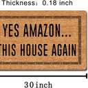 MELODADDY Funny Welcome Doormat for Indoor Entry 18"(W) x 30"(L) Mmat for Entrance Way Indoor Hello Mats for Front Door Novelty House Warming Gift Mat Welcome MatYes Amazon This House Again, 2 Pack