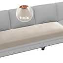 H.VERSAILTEX Couch Cushion Covers Stretch Couch Covers for 3 Cushion Couch Sofa Thick and Soft Couch Covers Washable (3 Seater Cushion Cover, Island Fossi)