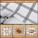 Non-Adhesive Shelf and Drawer Liner for Kitchen Cabinets, 12 in x 20FT Strong Non-Slip Cabinet Liners for Shelves, Refrigerator, Pantry Storage, Bathroom Closet, Easy to Clean & Cut,Stripes