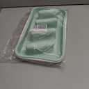 stuuikf 2-Pack Rectangular Silicone Tortilla Holder - 4-Slot Taco/Wrap Stand with Non-Slip Base (Cream & Mint), Kitchen Essential for Meal Prep, Parties & Food Trucks, Dishwasher Safe