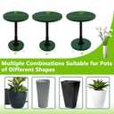Axcoix Adjustable Height Plant Risers for Inside Pots, 12-21" Planter Inserts for Large Pots, Planter Lift Insert for Tall Square Round Taper Planters (6" 8" 10" Base or Top)
