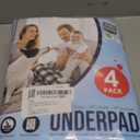 Utopia Bedding Washable Underpads 34" x 36" (Pack of 4), Waterproof Reusable Heavy Absorbency Incontinence Bed Pads for Adults, Kids, Elderly and Pets, Bedwetting Pads for Sofa and Couch (Blue)