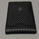 RUNBOX Mens Slim Wallet with Money Clip RFID Blocking Bifold Credit Card Holder for Men with Gift Box (Carbon black Blue)