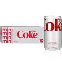Diet Coke Fridge Pack Diet Soda, 7.5 fl oz Cans, 10 Pcs/Pack- Mini Soda Soft Drinks, Expiration Date: OCT 27, 2025 Pack of 2