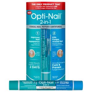 2 x Opti-Nail 2-in-1 Toe Nail Fungus Treatments Plus Antifungal, Improves Nail Appearance and Kills Fungus