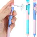 5 x 2 Pcs Pen That Sprays Water, Water Spary Kids Toy Pen, 2 in 1 Funny Prank Retractable Pens for Pranks and Tricks, Writing and Spraying, Blue & Pink