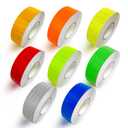 8 Rolls of 8 Colors High-Visibility Reflective Tape - Waterproof Self-Adhesive Safety Stickers for Outdoor Nighttime Visibility, Trailers, Clothing, Vehicles (1 in x 80 ft.)